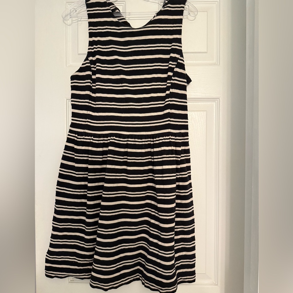Black and White Striped Dress